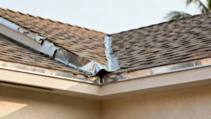 Bent Or Lifted Flashing Is A Common Post Storm Leak Point