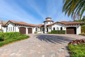 Mediterranean Tile Roof Estate Home In Isleworth