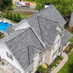 Recently Completed Roof Replacement On A Home
